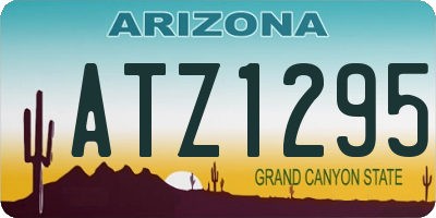AZ license plate ATZ1295