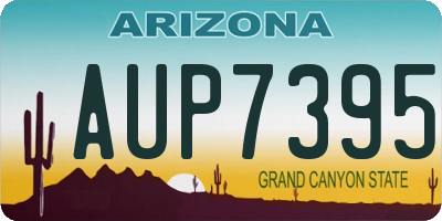 AZ license plate AUP7395
