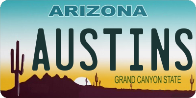 AZ license plate AUSTINS