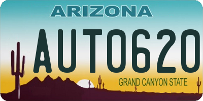 AZ license plate AUT0620