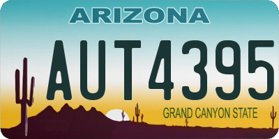 AZ license plate AUT4395