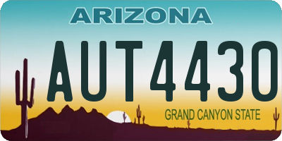 AZ license plate AUT4430