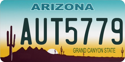 AZ license plate AUT5779
