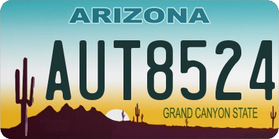 AZ license plate AUT8524