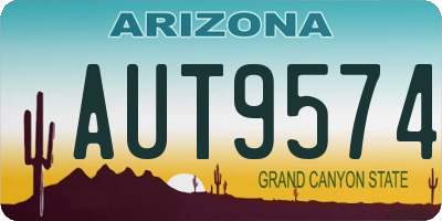 AZ license plate AUT9574
