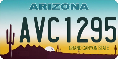 AZ license plate AVC1295