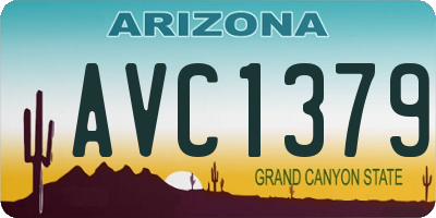 AZ license plate AVC1379