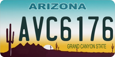 AZ license plate AVC6176