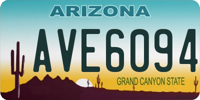AZ license plate AVE6094