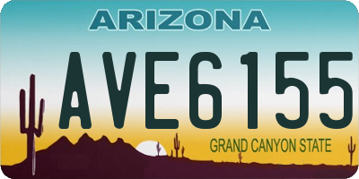 AZ license plate AVE6155