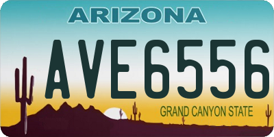 AZ license plate AVE6556
