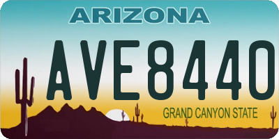 AZ license plate AVE8440