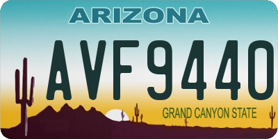 AZ license plate AVF9440