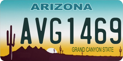 AZ license plate AVG1469
