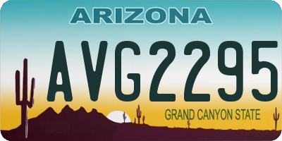 AZ license plate AVG2295