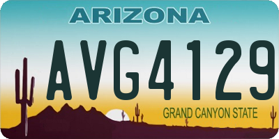 AZ license plate AVG4129