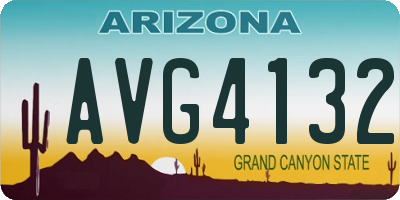 AZ license plate AVG4132