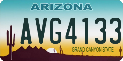 AZ license plate AVG4133