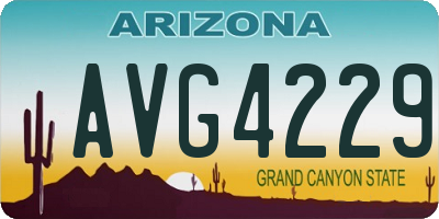 AZ license plate AVG4229