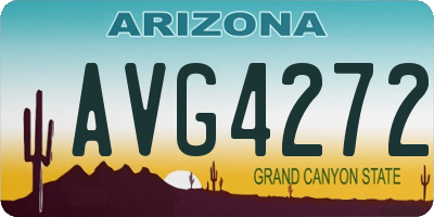 AZ license plate AVG4272