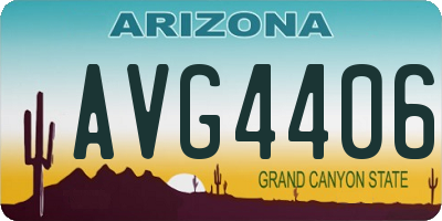 AZ license plate AVG4406