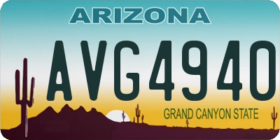 AZ license plate AVG4940