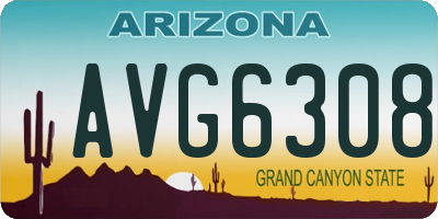 AZ license plate AVG6308