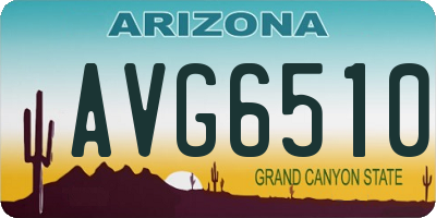 AZ license plate AVG6510