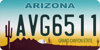 AZ license plate AVG6511