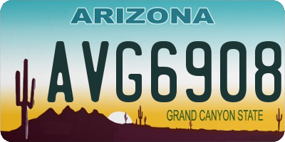 AZ license plate AVG6908