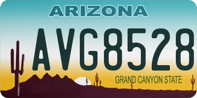 AZ license plate AVG8528