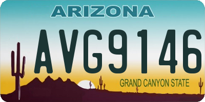 AZ license plate AVG9146