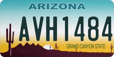 AZ license plate AVH1484