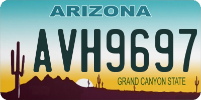 AZ license plate AVH9697