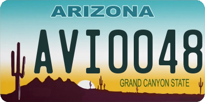 AZ license plate AVI0048