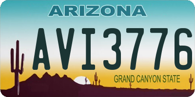 AZ license plate AVI3776