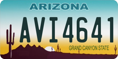 AZ license plate AVI4641