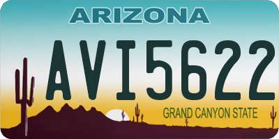 AZ license plate AVI5622