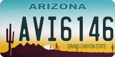 AZ license plate AVI6146