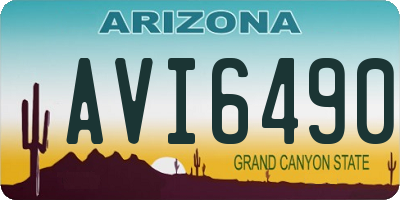 AZ license plate AVI6490