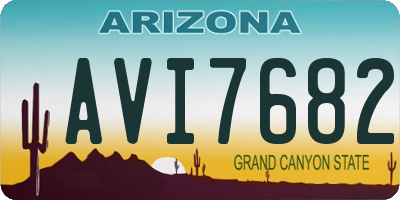 AZ license plate AVI7682