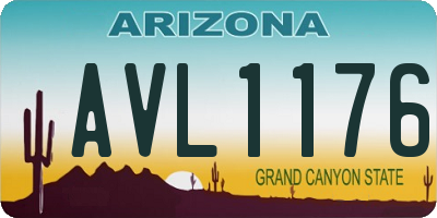 AZ license plate AVL1176