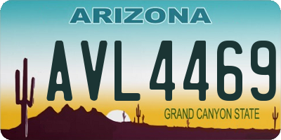 AZ license plate AVL4469