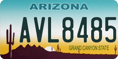 AZ license plate AVL8485