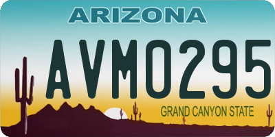 AZ license plate AVM0295