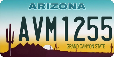 AZ license plate AVM1255