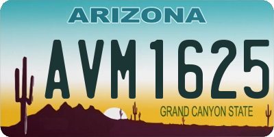 AZ license plate AVM1625