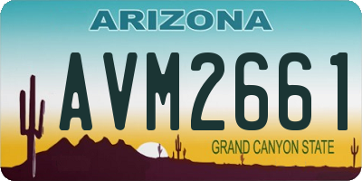 AZ license plate AVM2661