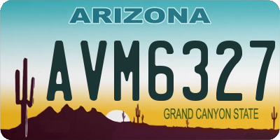 AZ license plate AVM6327