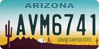 AZ license plate AVM6741
